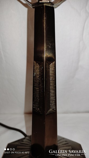 Handmade tiffany lamp tiffany glass studio copper alloy with bronze table lamp base