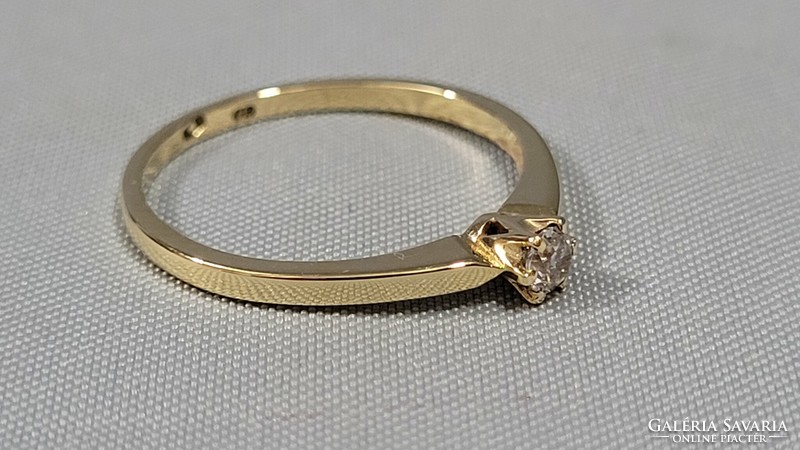 14 K arany női gyűrű 1,56 g