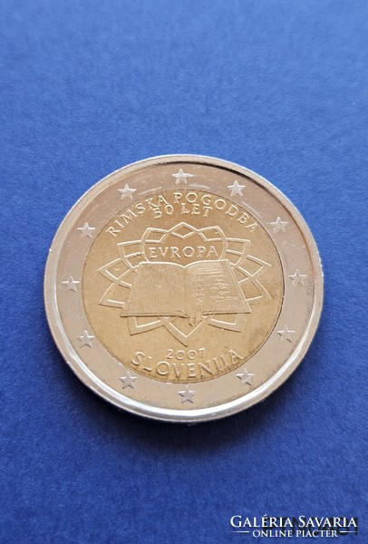 Szlovénia emlék 2 euro 2007 (BU) EF verdefényes állapotban.