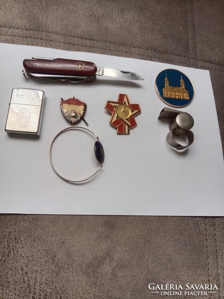 Seven old items for sale