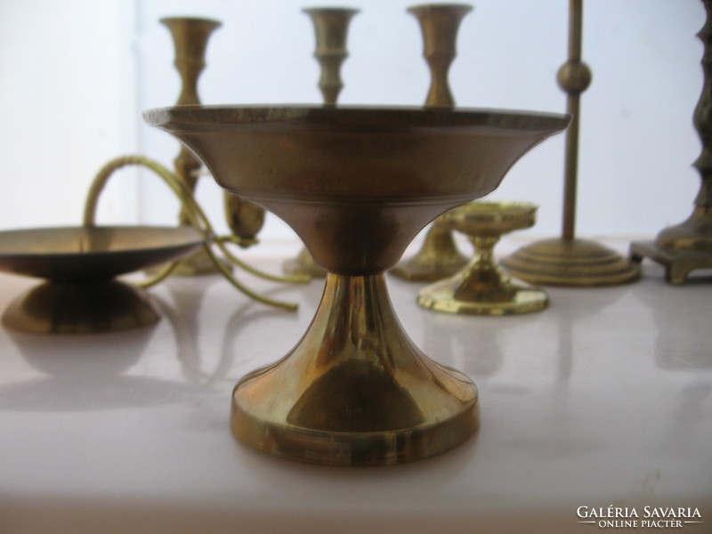 Copper candle holder, candle holder base bowl