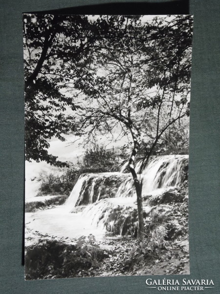 Postcard, beech slajka waterfall detail