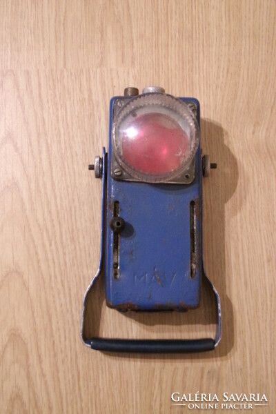Railway manual signal light mauve 17x7x8cm
