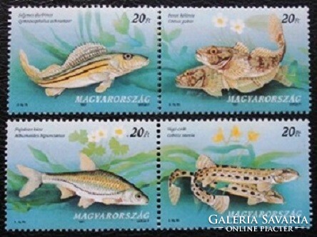 S4402-3c2 / 1997 Védett Hazai halak bélyegsor postatiszta párokban