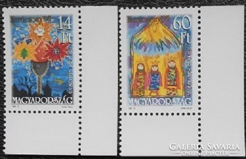 S4318-9s / 1995 sights of Budapest iii. Stamp set, mail-clear arched corner