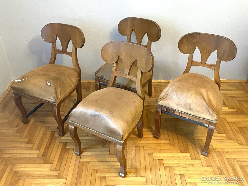 4 antique Biedermeier chairs