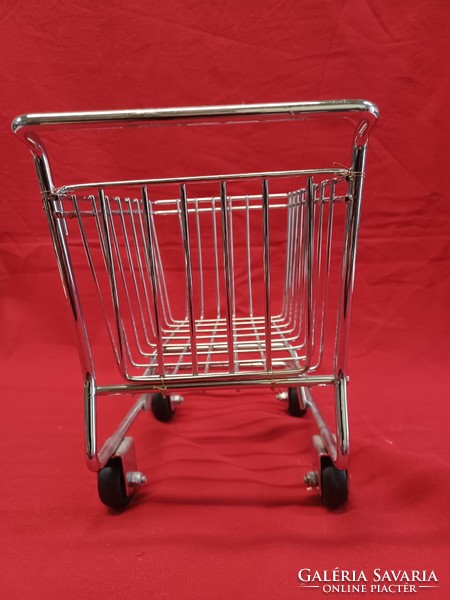 Mini metal shopping cart
