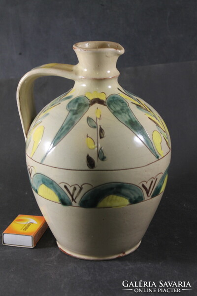 Antique glazed ceramic jug 885
