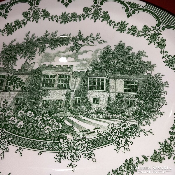 English green limited edition serving bowl