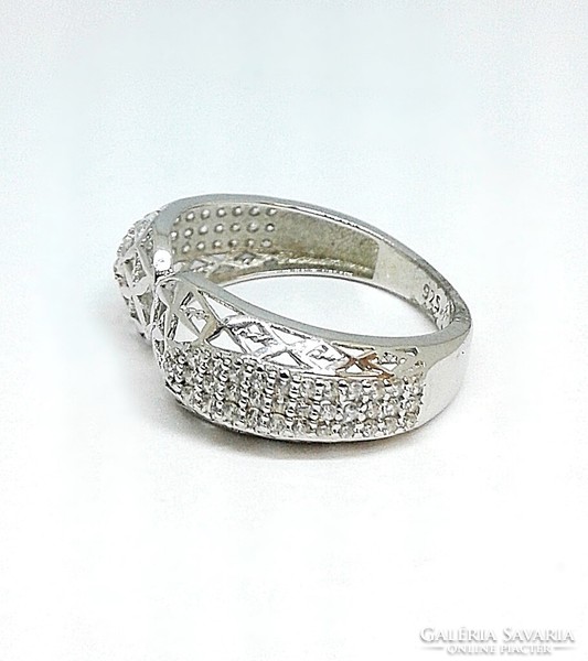 Silver stone ring (zal-ag116328)