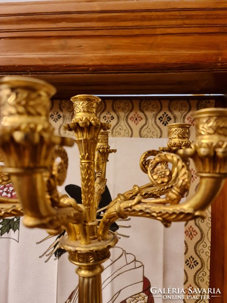 Pair of empire style candelabers