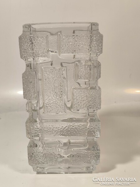 Retro Cseh üveg váza. Sklo Union