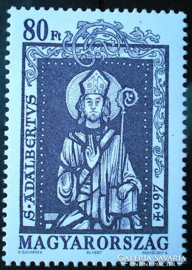S4399 / 1997 saint adalbert stamp postal clerk