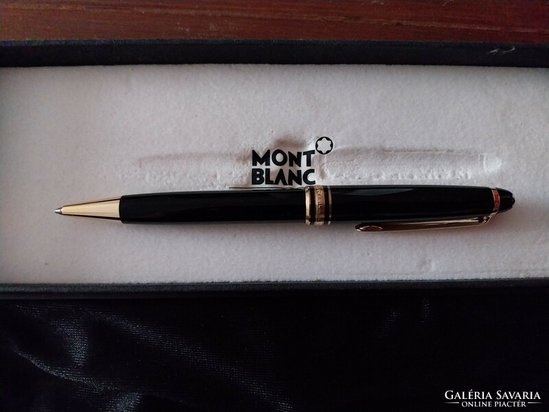 Mont blanc meisterstück gold-plated ballpoint pen
