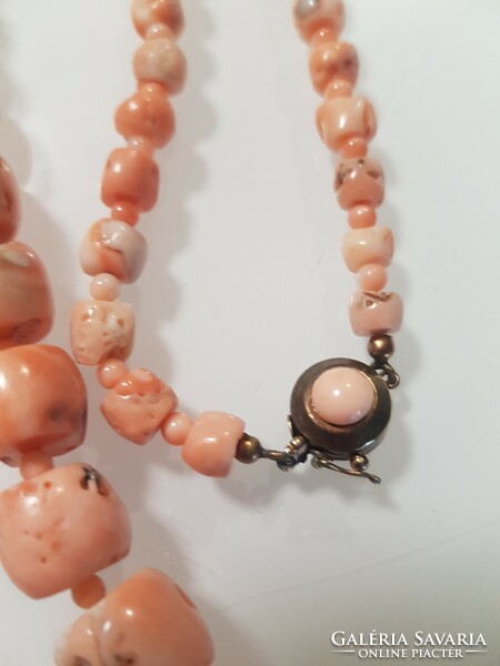 Antique pink rare age necklace angel skin