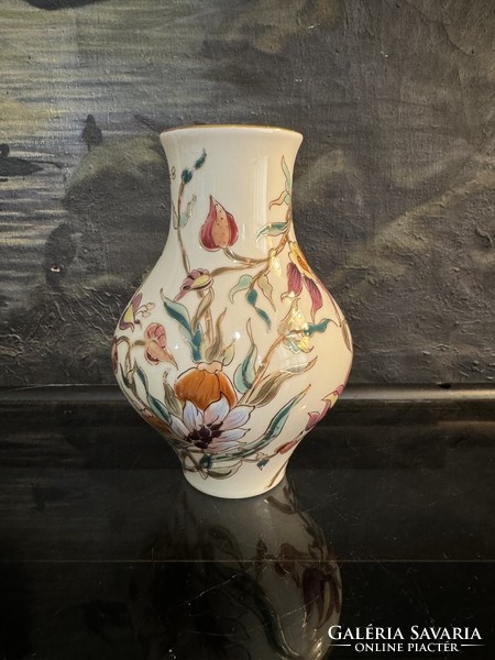 Zsolnay - vase with orchid pattern