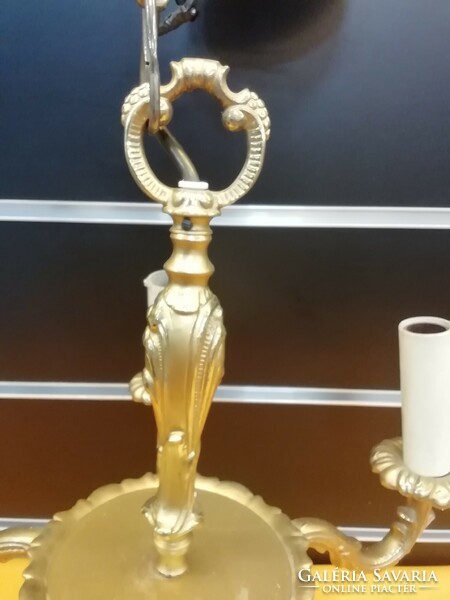 Retro brass chandelier