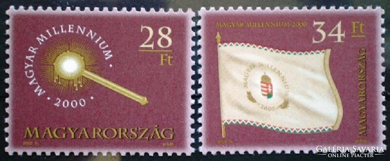 S4529-30 / 2000 Hungarian millennium ii. Postage stamp