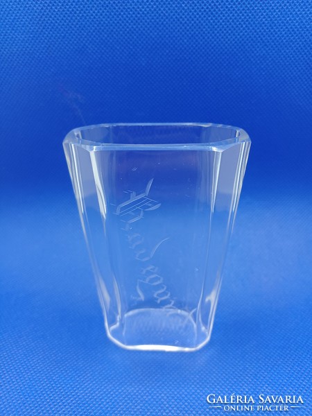 Polished glass cure cup