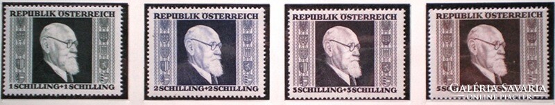 A772-5 / Austria 1946 dr. Karl renner stamp line postal clerk