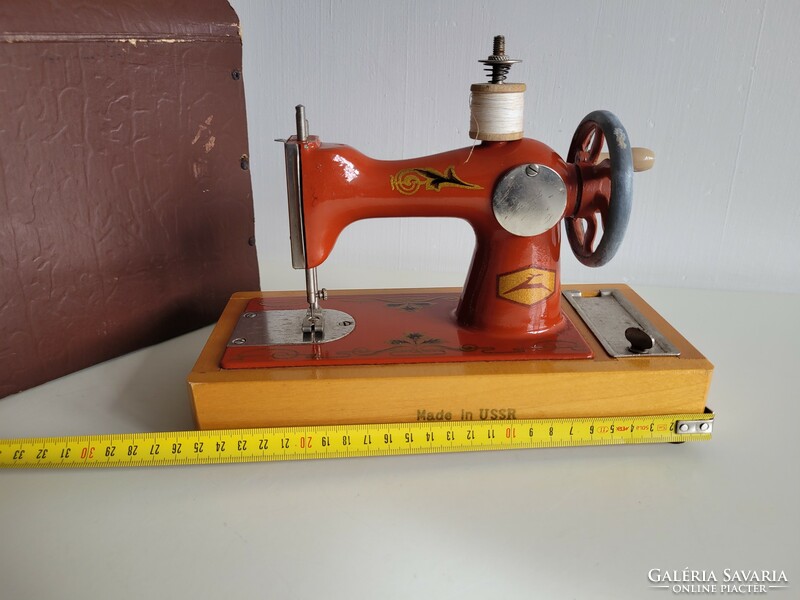 Old retro Russian toy mid century cccp sewing machine