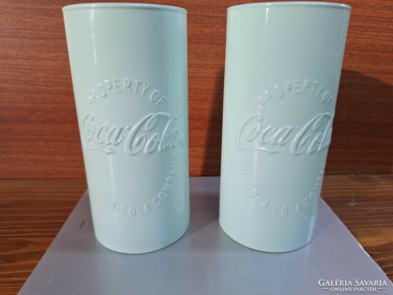 Coca cola glasses and plate in one. HUF 5,900
