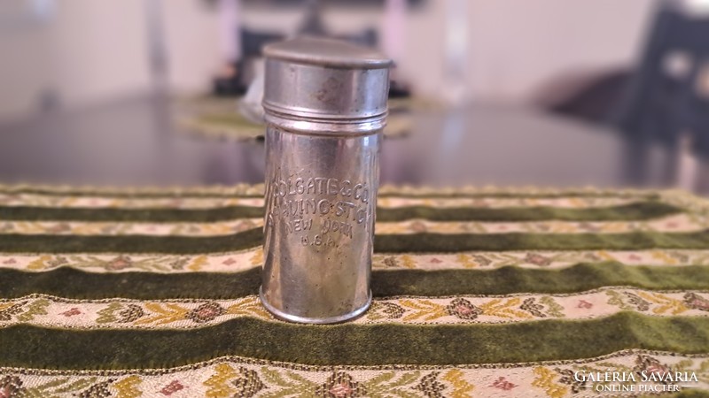 Antique Colgate metal jar