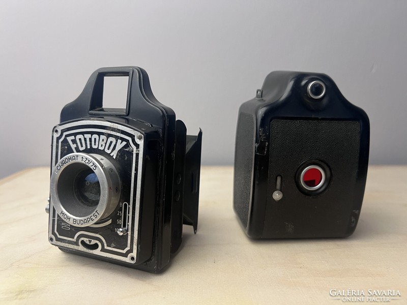MOM Fotobox 6x6 fényképezőgép, Achromat 7,7/75mm