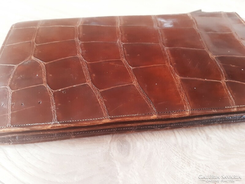 Original crocodile leather women's bag, reticule