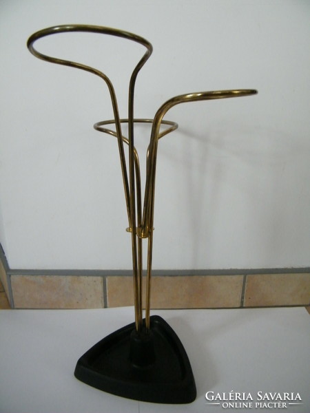 Vintage karl auböck style metal umbrella stand