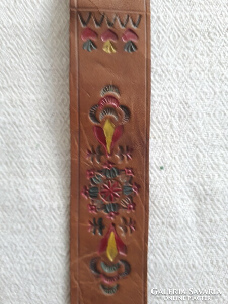 Leather bookmark with zakopane inscription