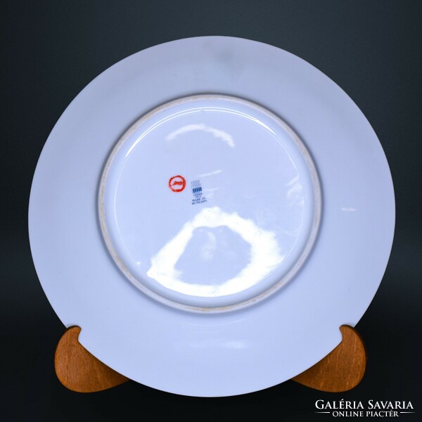 Zsolnay porcelain serving plate inspired by Saxon endre