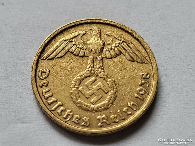 III. Empire fine bronze 10 pfennig 1938 d.