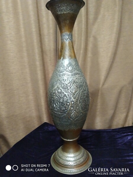 Persian /Arabic/ floor vase (tinned copper) hand embossed. --720mm high.