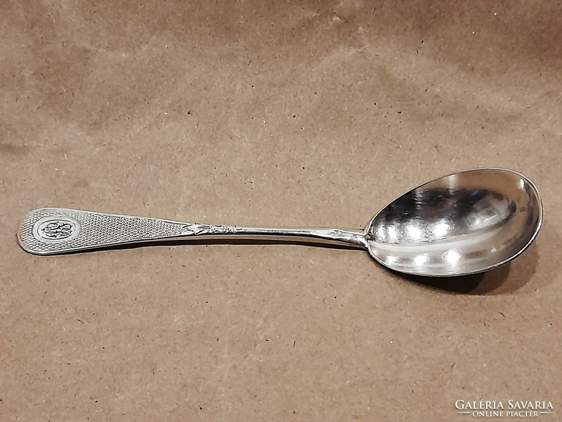 Antique French silver teaspoon