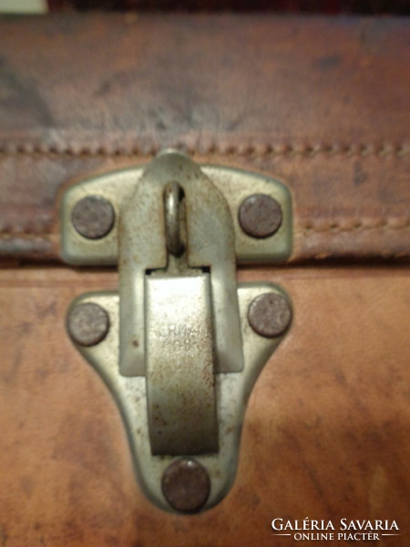 Marked antique suitcase - suitcase