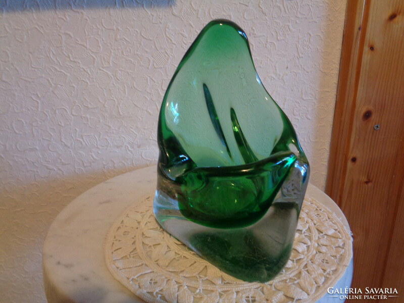 Murano table centerpiece, business card holder, with beautiful formation, 18 cm