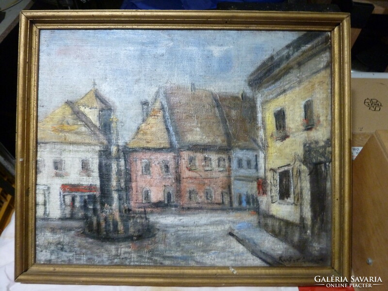 Szentendre, cantor Andor painting