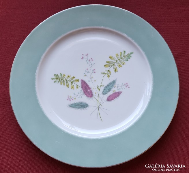 Zeh scherzer bavaria german porcelain serving bowl plate offering gold wind flower pattern