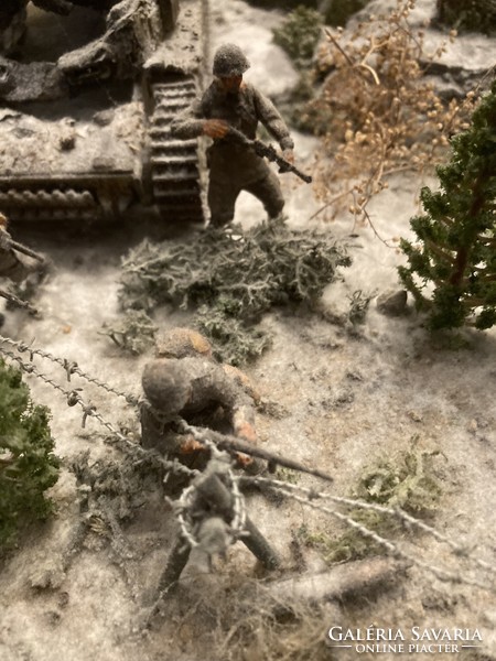 Diorama - 2. világháborús csatajelenet