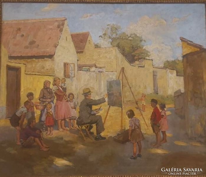 Dobroszláv Lajos - Festő a tatai utcán
