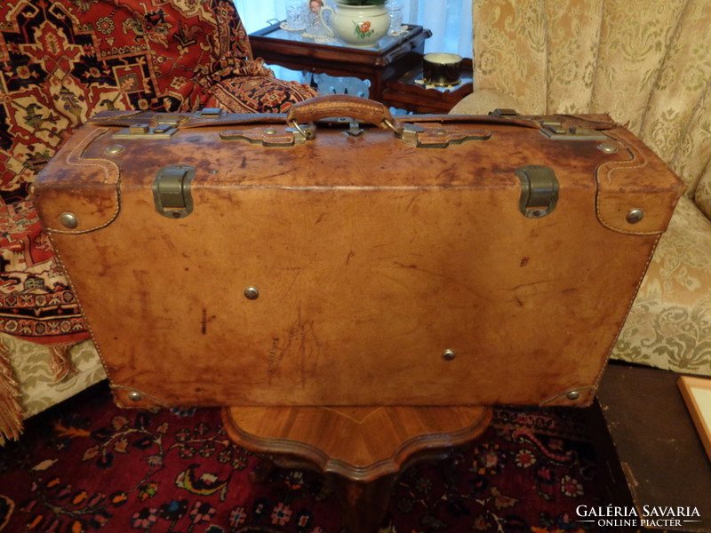 Marked antique suitcase - suitcase