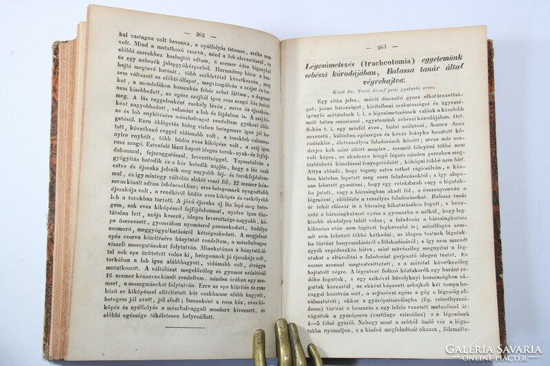 1844 - Orvosi tár - the first Hungarian-language medical journal 3. Process 6. Volume complete!!
