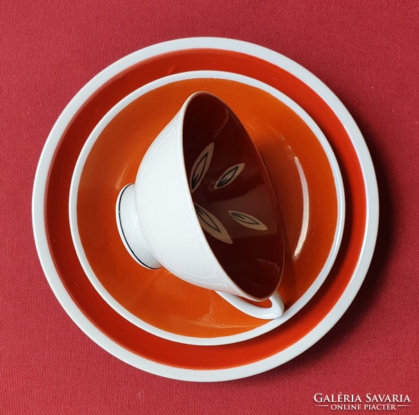 Lettin German porcelain breakfast set cup saucer small plate plate coffee tea