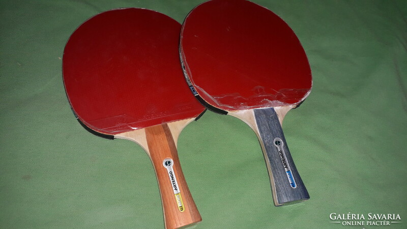 Retro original quality artengo ping pong table tennis mirror soft racket pair foiled according to the pictures