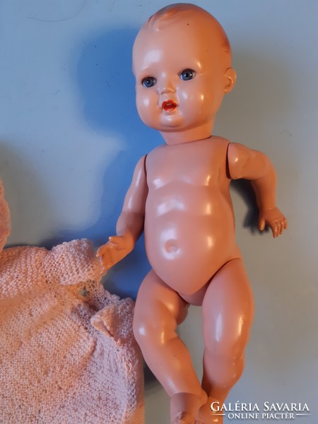 Old antique celluloid rubber doll 30s, 40s, approx. 30 Cm