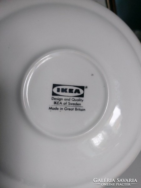 Vintage, Nagy Brittaniában készített Ikea porcelán alátét tányérok, 17,5 cm átmérő, ~ 3 cm magasak