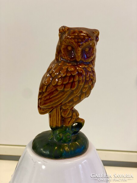 From the owl collection, old ceramic owl figure ornament statue 13 cm