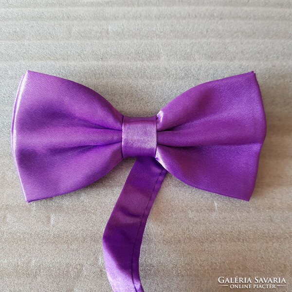 Wedding nyk32 - lavender purple satin bow tie 50x100mm