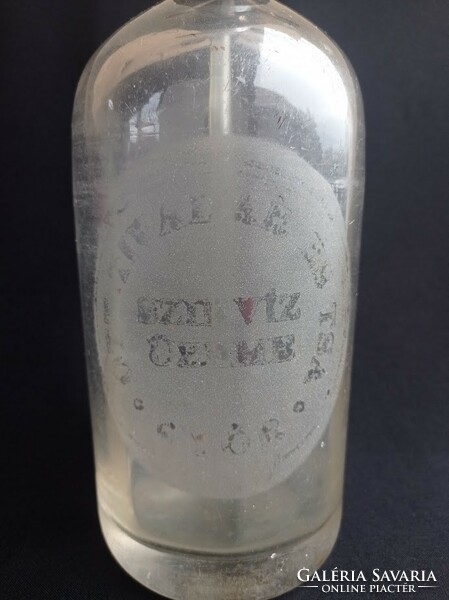 Old soda bottle, there is Tivadar and his partner Győr